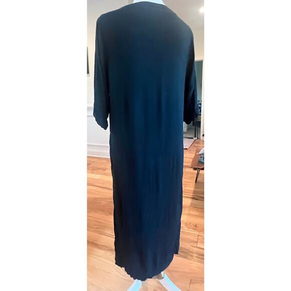 HOLDING HORSES GREACA MIDI   3/4 SLEEVE SPLIT SIDES DRESS WOMENS SIZE XS - Picture 2 of 7
